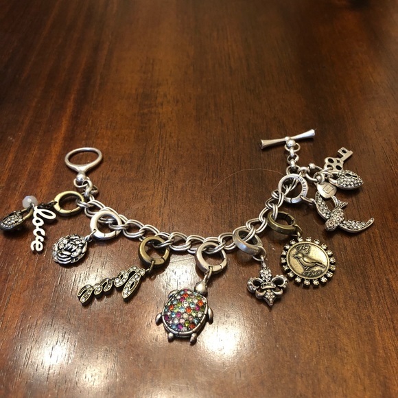 Fossil Jewelry - FOSSIL charm bracelet with charms!!